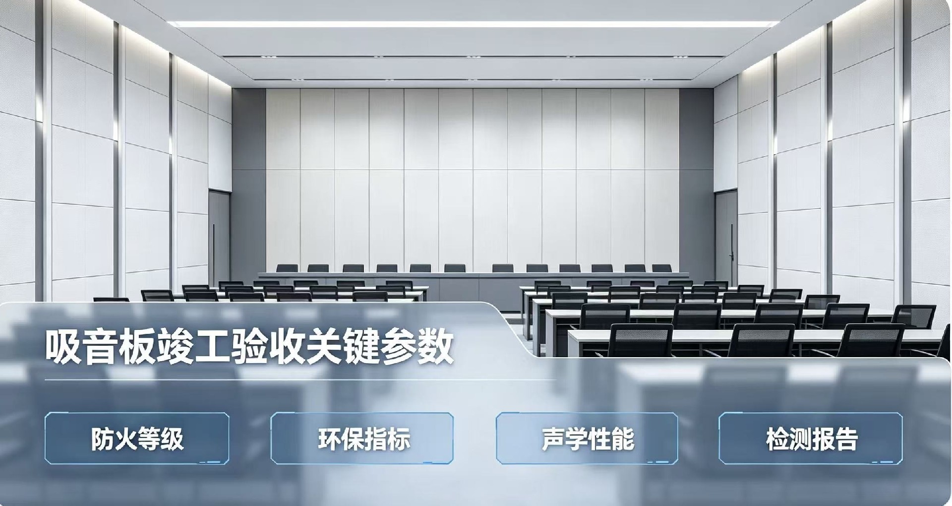 工装项目吸音板，哪些参数直接影响室内竣工验收？